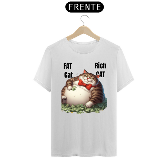T-Shirt Prime - Fat Cat, Rich Cat 2 Preto
