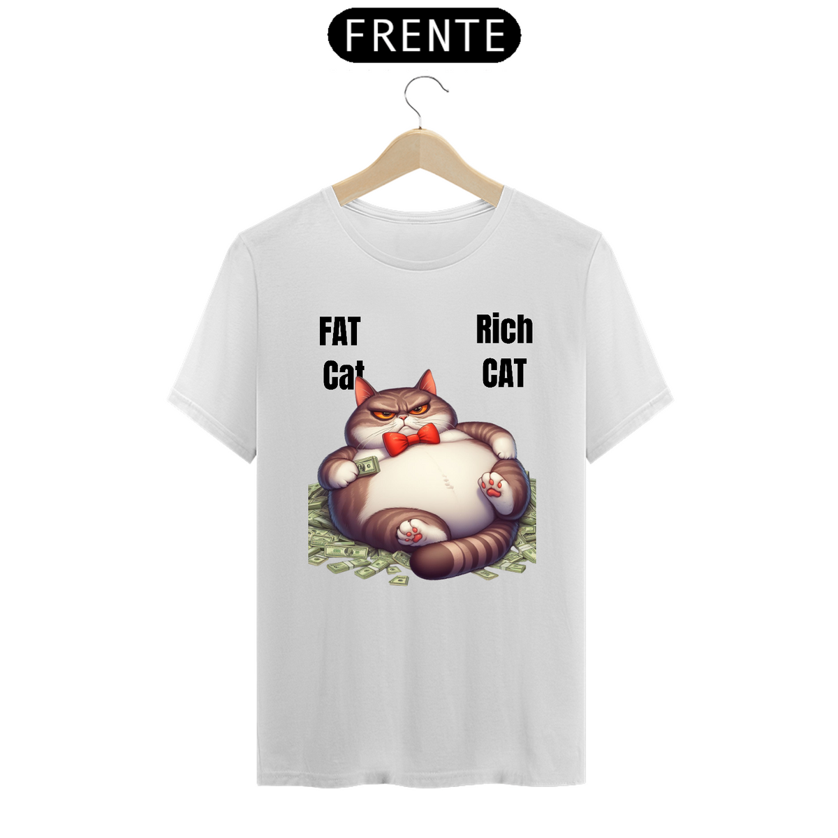 Nome do produto: T-Shirt Prime - Fat Cat, Rich Cat 3 Preto