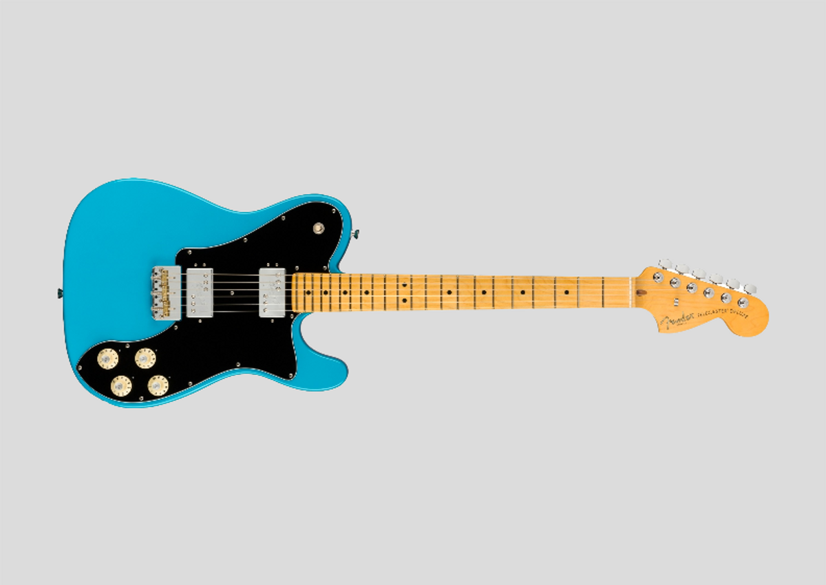 Nome do produto: Poster Paisagem - Guitarra Fender American Professional II Telecaster Deluxe Miami Blue - HD