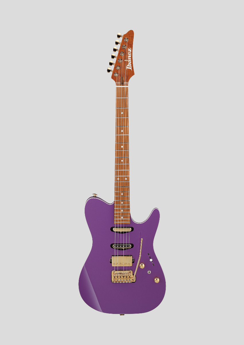 Nome do produto: Poster Retrato - Guitarra Ibanez Lari Basilio Signature - LB1 Violet