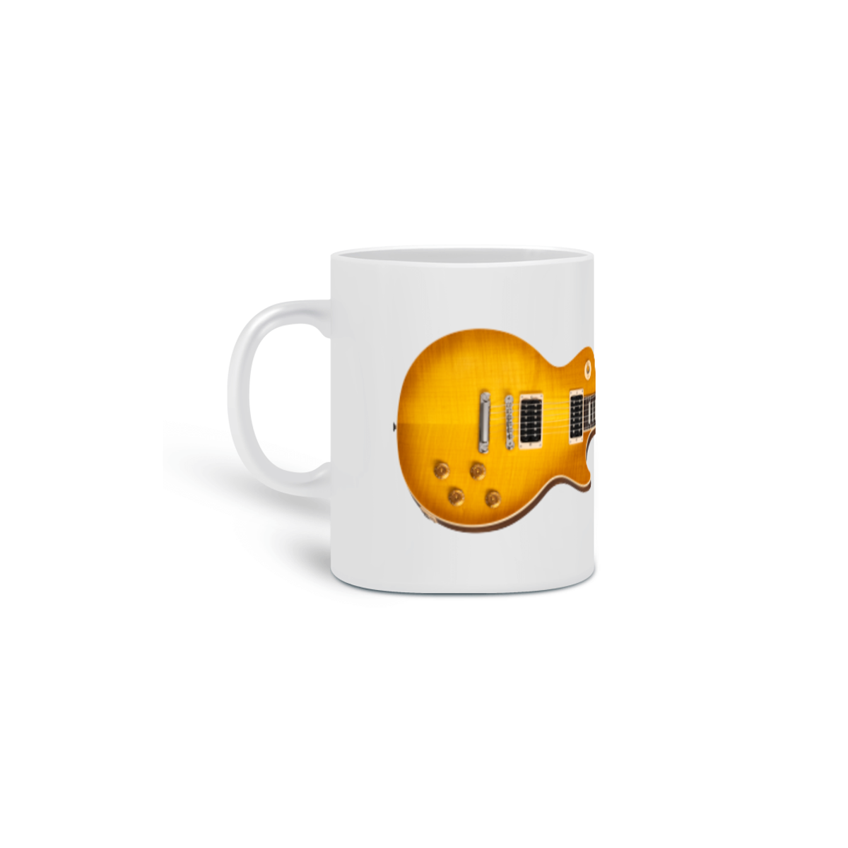 Nome do produto: Caneca Cerâmica - Guitarra Gibson Les Paul Standard 50s Faded Vintage Honey Burst