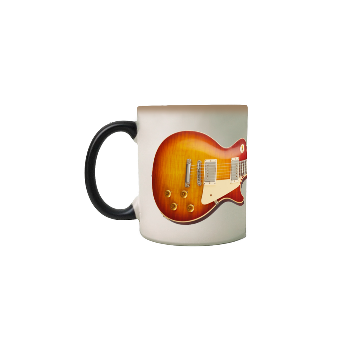 Nome do produto: Caneca Mágica - Guitarra Gibson 1959 Les Paul Standard Reissue Washed Cherry Sunburst Custom Shop 1