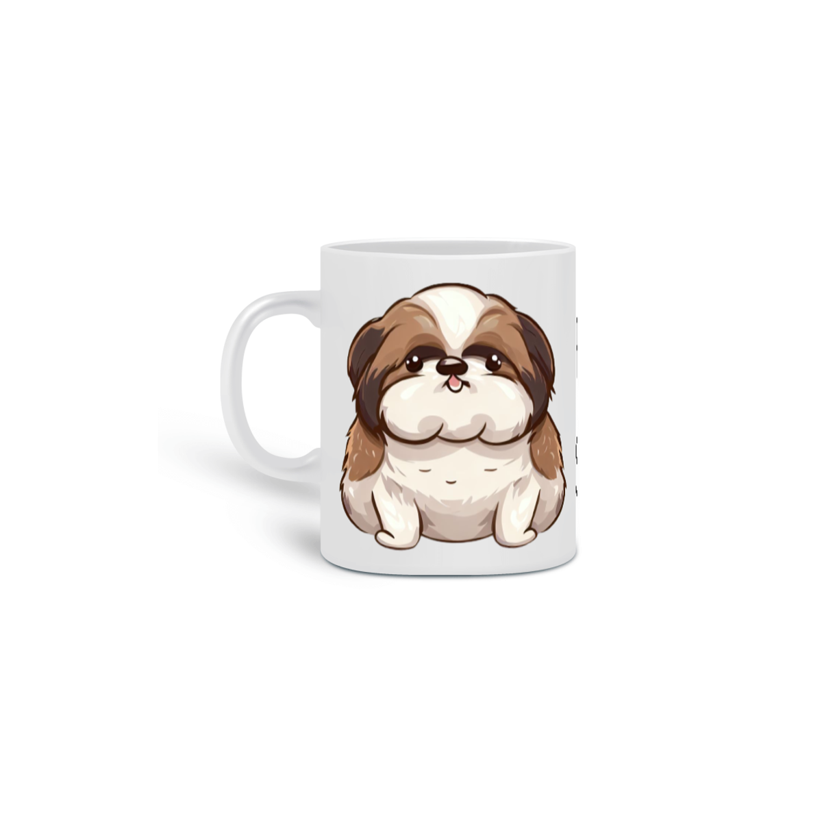 Nome do produto: Caneca Cerâmica - Fat Shih-tzu - Modelo 3