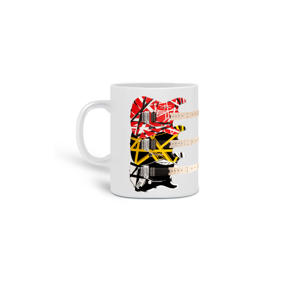 Nome do produto: Caneca Cerâmica - Guitarras EVH Striped Series - Full Set - Model 3