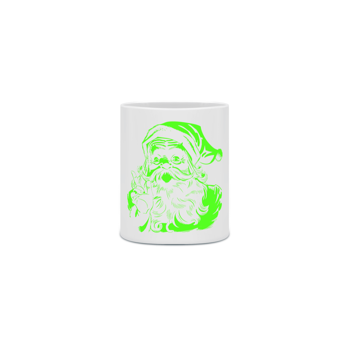 Nome do produto: Caneca Cerâmica - Papai Noel 1 - Verde 4