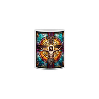 Caneca Cerâmica - Jesus - Vitral 1