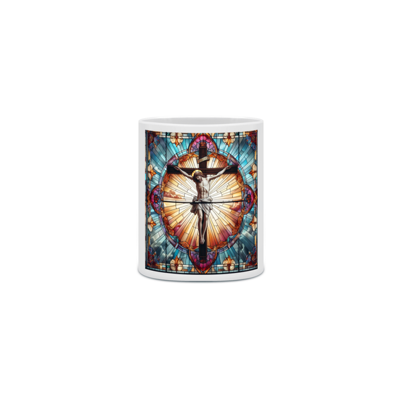 Caneca Cerâmica - Jesus - Vitral 2