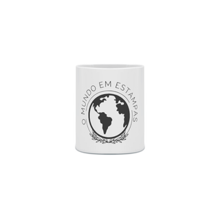 Nome do produtoCaneca Cerâmica - O Mundo Em Estampas - Logo Preto