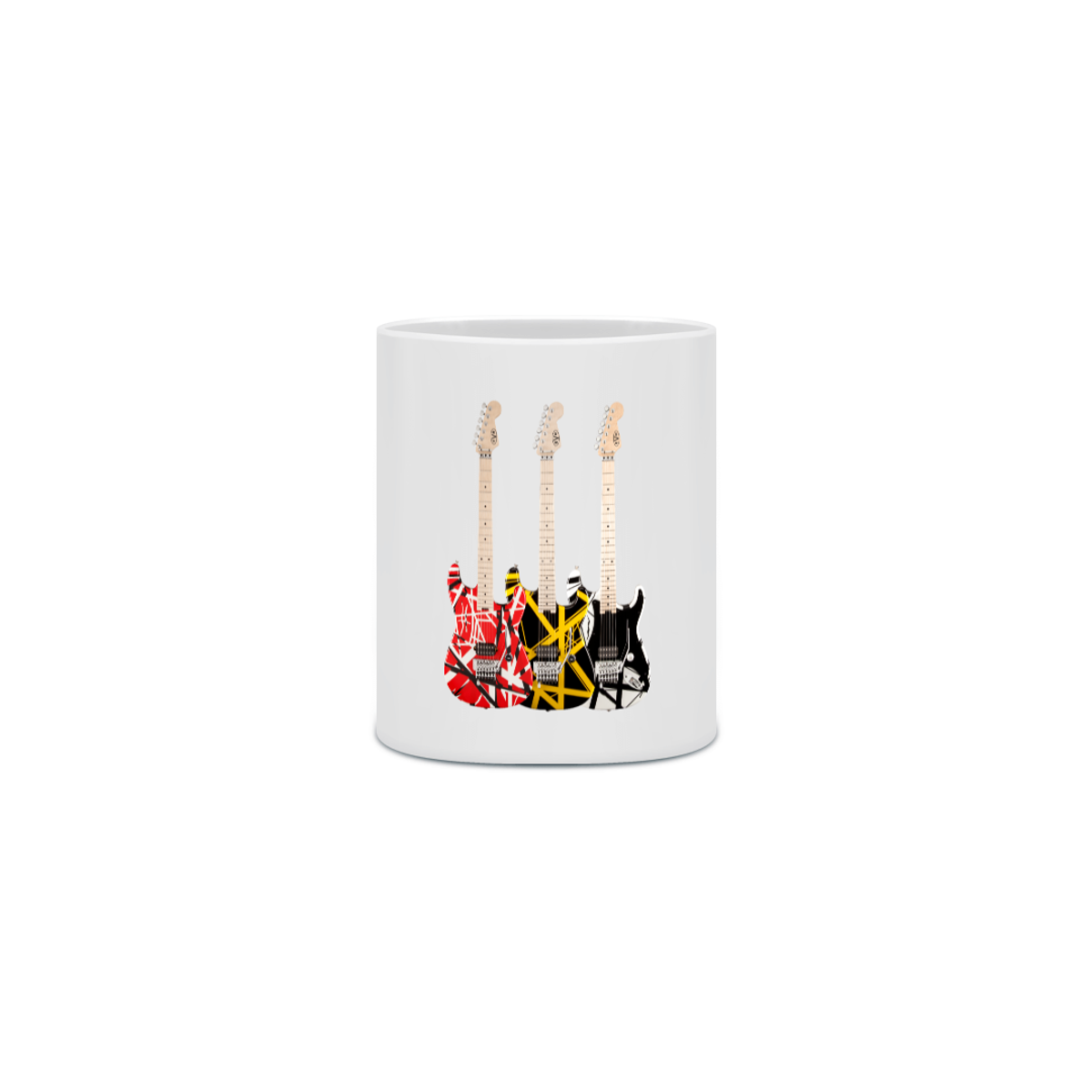 Nome do produto: Caneca Cerâmica - Guitarras EVH Striped Series - Full Set - Model 1