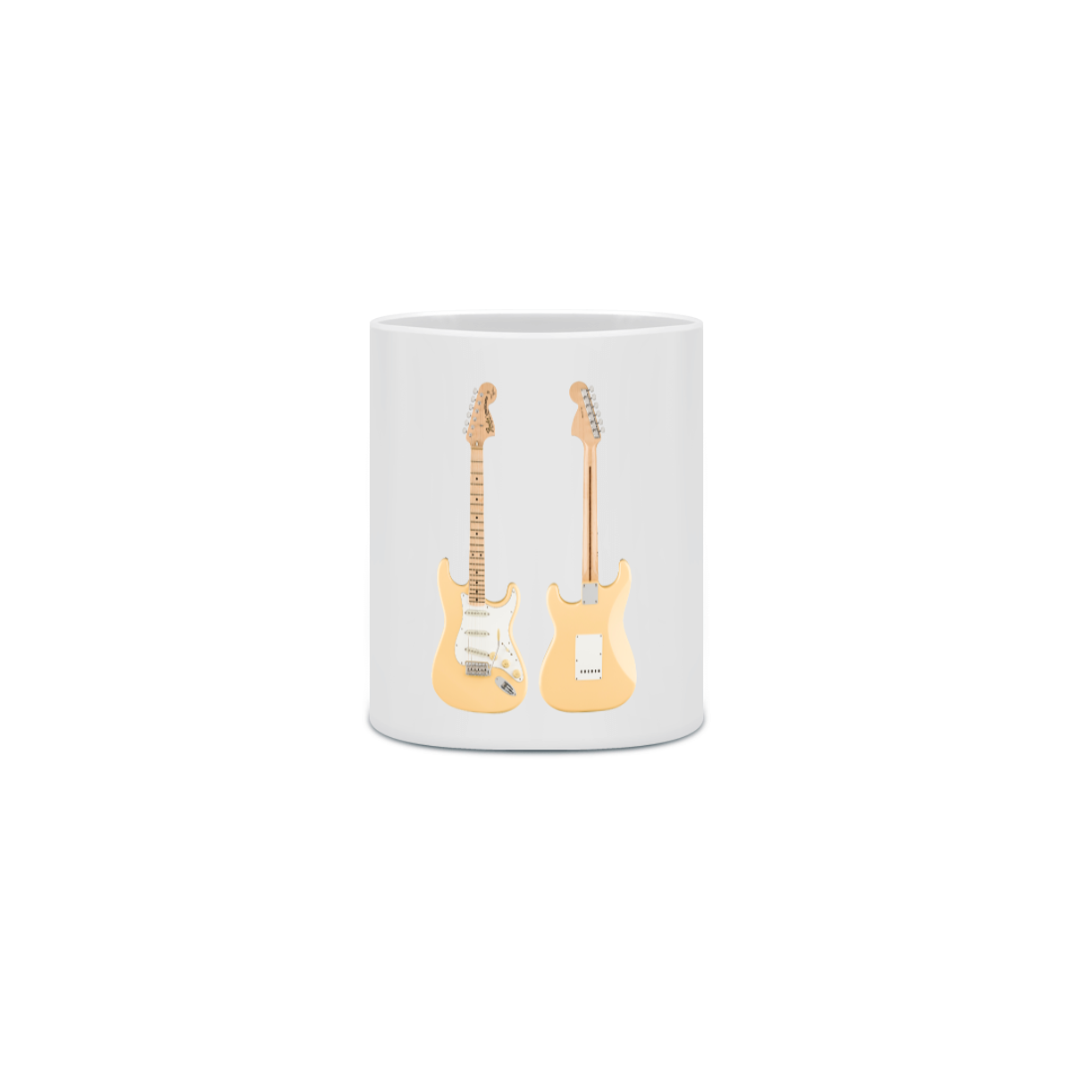 Nome do produto: Caneca Cerâmica - Guitarra Fender Stratocaster Yngwie Malmsteen Signature - Model 1