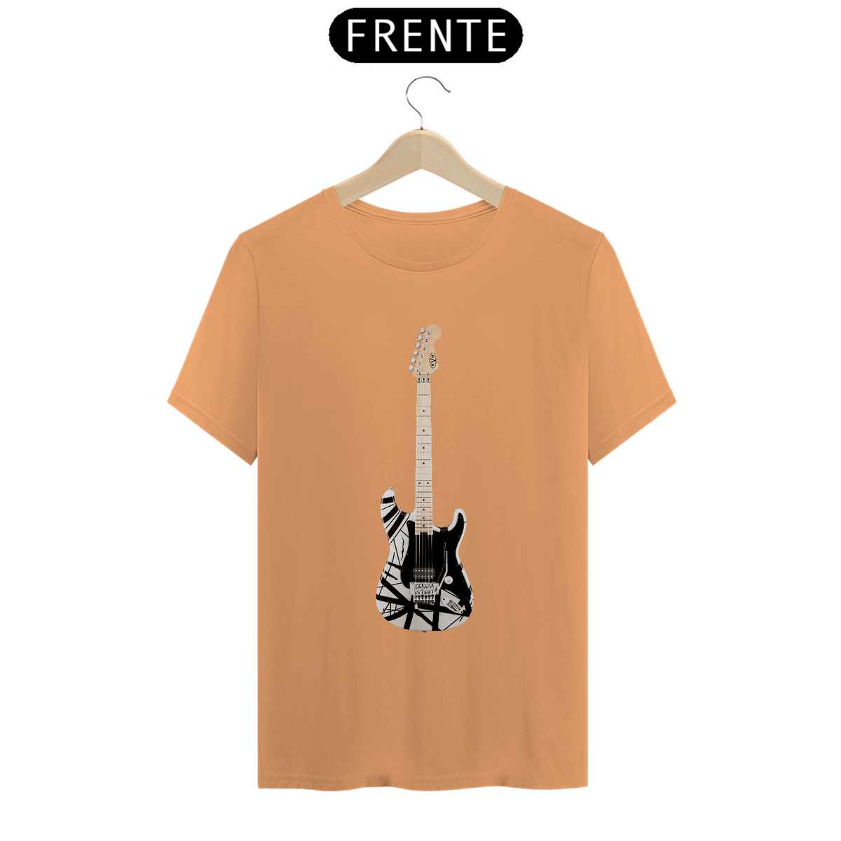 Nome do produto: T-Shirt Estonada - Guitarra EVH Striped Series Black White