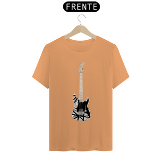 Nome do produtoT-Shirt Estonada - Guitarra EVH Striped Series Black White