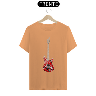 Nome do produtoT-Shirt Estonada - Guitarra EVH Striped Series Red Black White