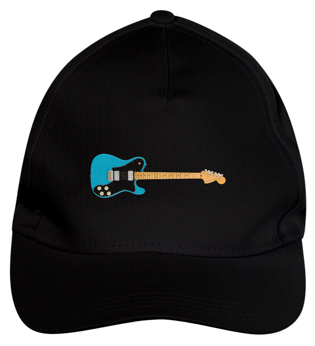 Nome do produto: Boné de Brim - Guitarra Fender American Professional II Telecaster Deluxe Miami Blue - HD