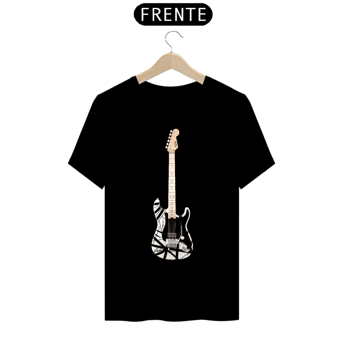 Nome do produto: T-Shirt Prime - Guitarra EVH Striped Series Black White