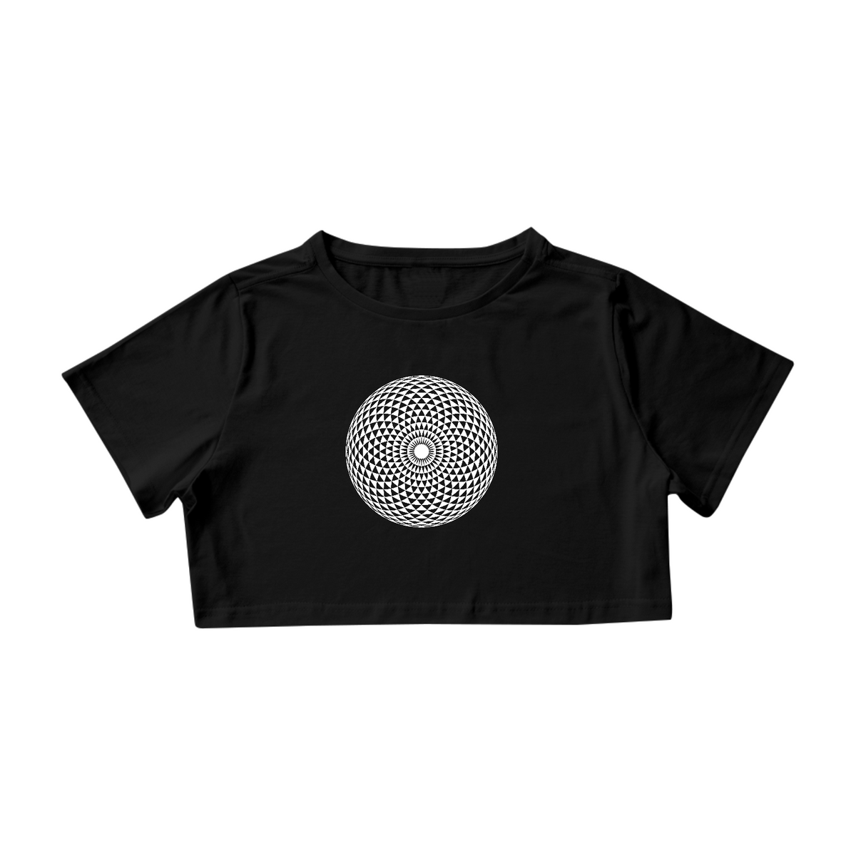 Nome do produto: Camiseta Cropped - Mandala 1