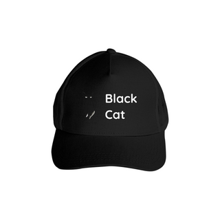 Boné Americano com Tela - Black Cat 1