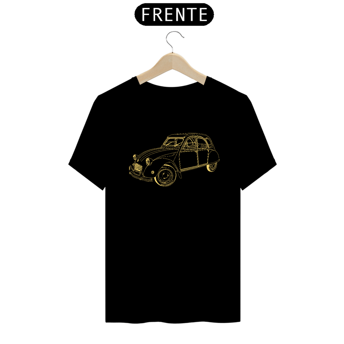 Nome do produto: T-Shirt Prime - Carro Antigo 9 Amarelo