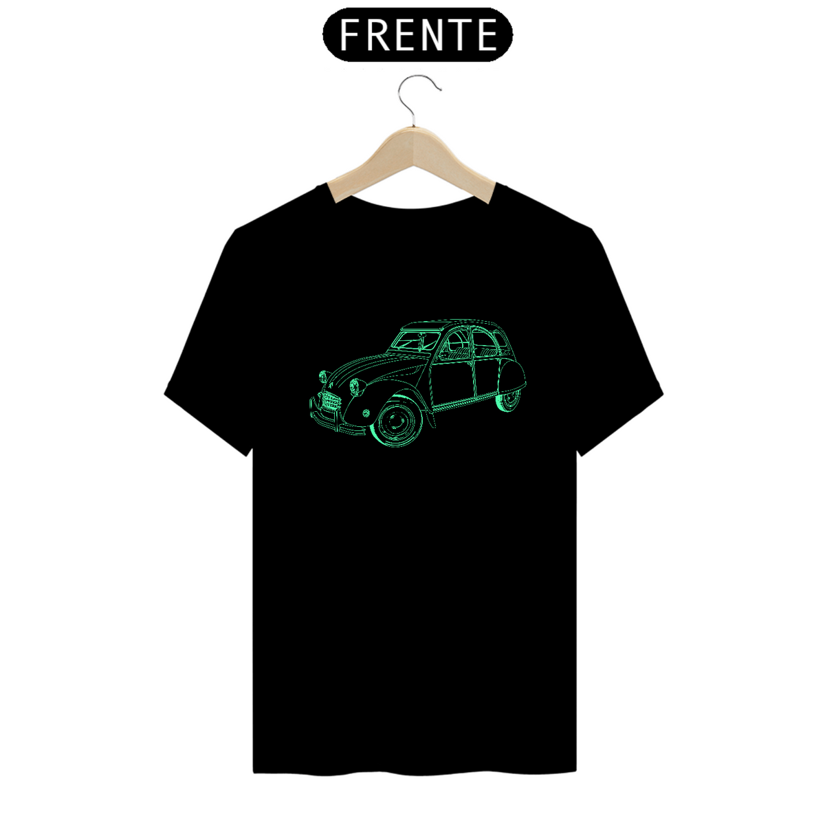 Nome do produto: T-Shirt Prime - Carro Antigo 9 Verde 2