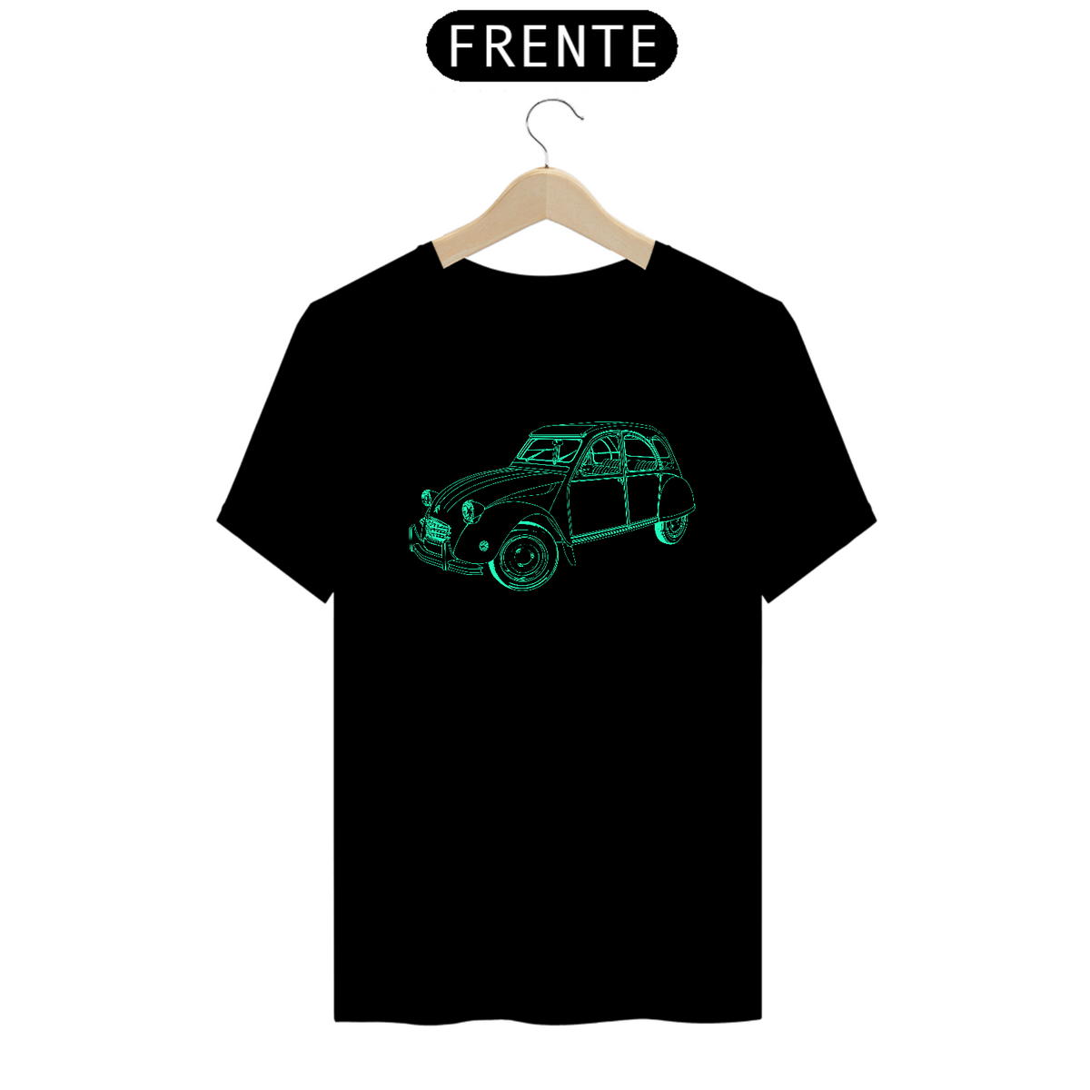 Nome do produto: T-Shirt Prime - Carro Antigo 9 Verde 3