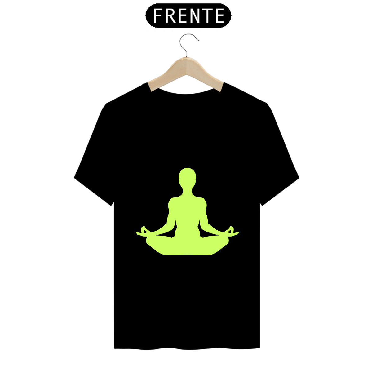 Nome do produto: T-Shirt Prime - Meditação 1 - Verde 1