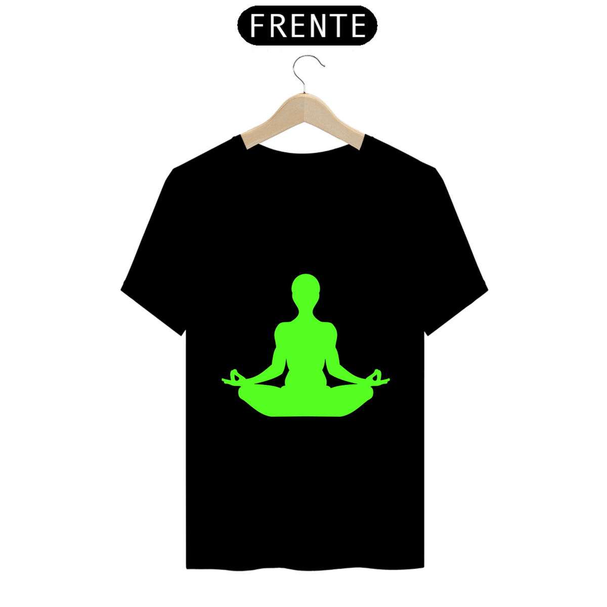 Nome do produto: T-Shirt Prime - Meditação 1 - Verde 4