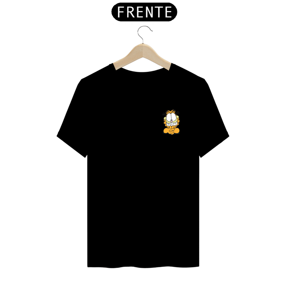 Nome do produto: T-Shirt Prime - Garfield Sorrindo - Model 3