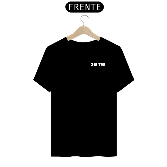 Camiseta T-Shirt Prime - Códigos Grabovoi: 318 798 - Abundância Financeira