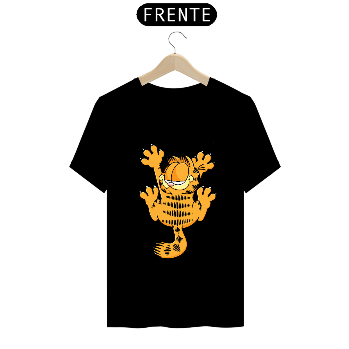 Nome do produto: Camiseta T-Shirt Prime - Garfield Agarradinho - Model 1