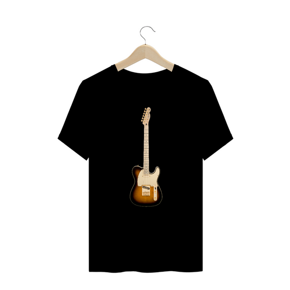 T-Shirt Plus Size - Guitarra Fender Telecaster Richie Kotzen Siganture Tobacco Burst - Model 1