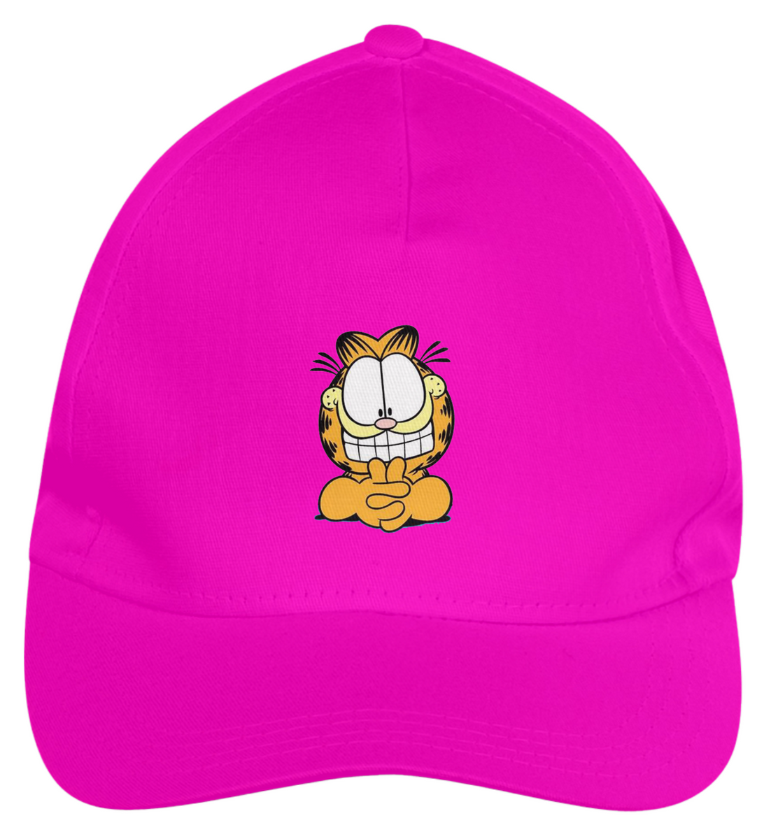 Nome do produto: Boné de Brim - Garfield Sorrindo - Model 1