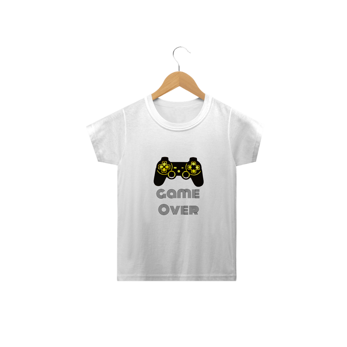 Nome do produto: Camiseta Infantil Básica - Game Over