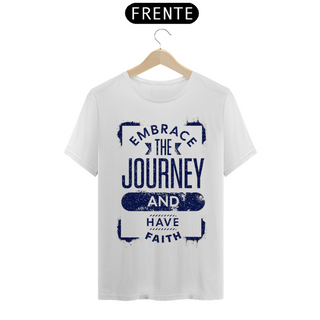 Nome do produtoTshirt Fé: Abrace a jornada e tenha fé