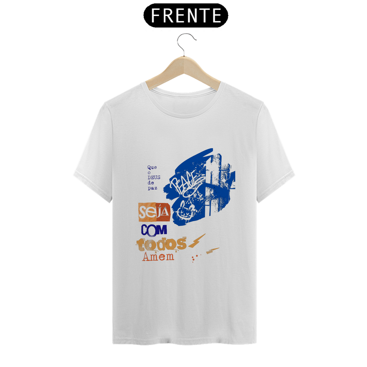 Nome do produto: Tshirt: Que o DEUS de paz seja com todos, Amém