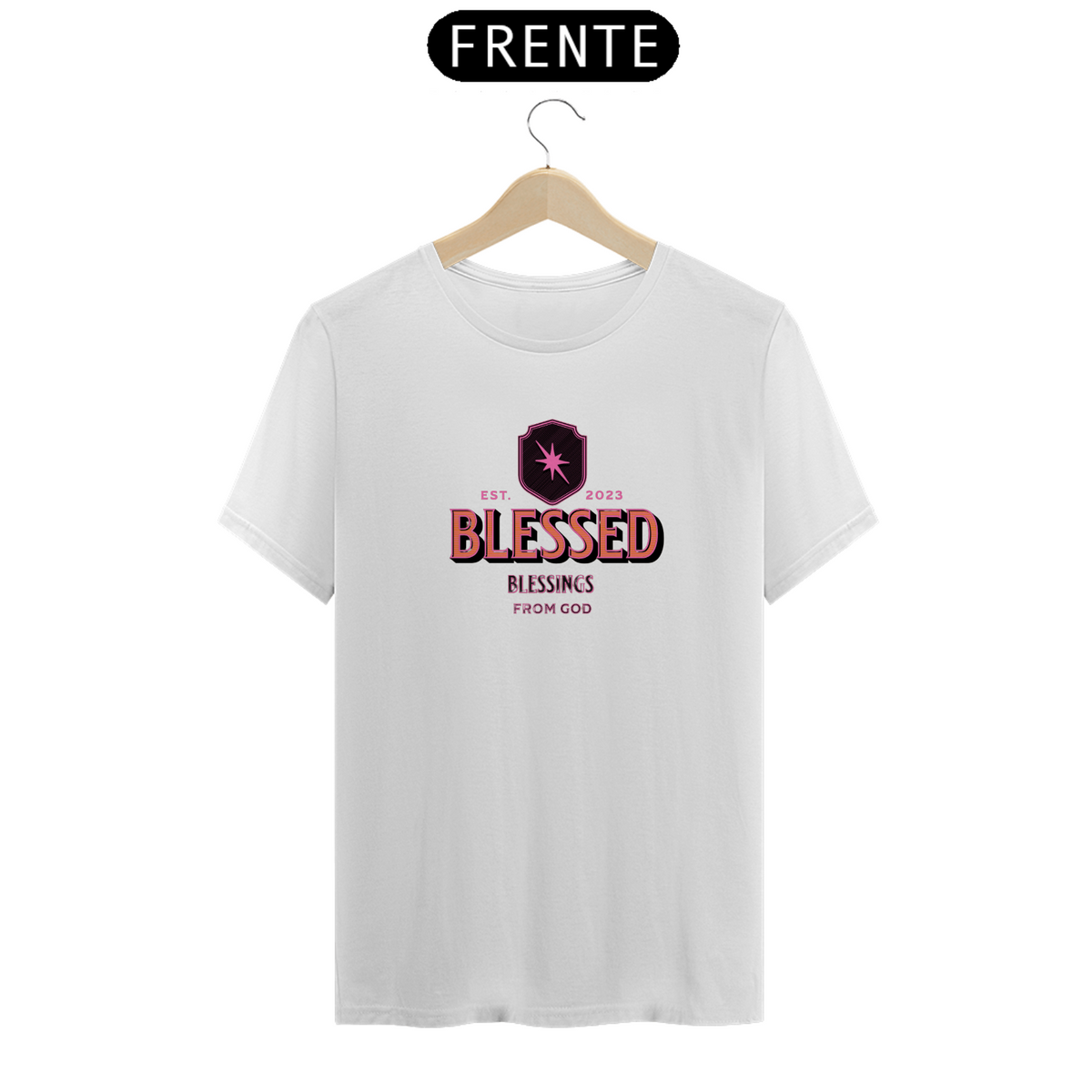 Nome do produto: Tshirt: Abençoado por DEUS