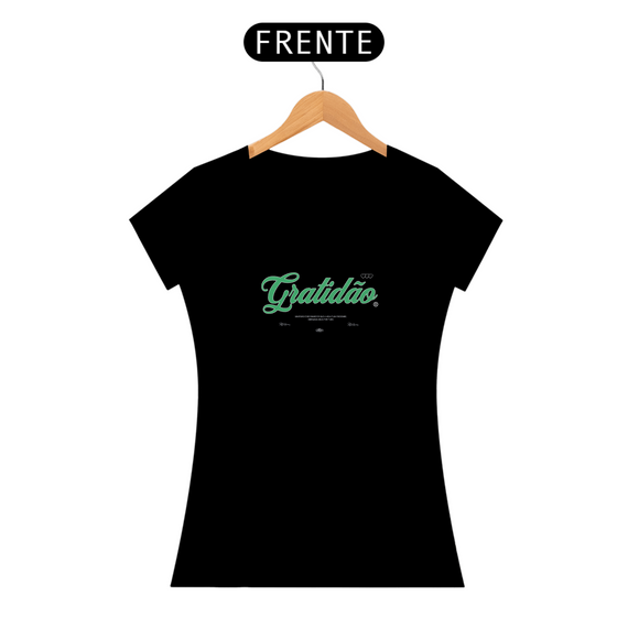 Tshirt Gratidão baby look