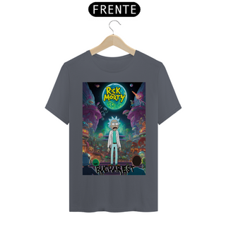 Nome do produtoCAMISETA UNISSEX - Rick and Morty being led into a colossal