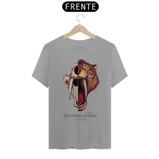 Nome do produtoT-Shirt Quality caras Tigre-dentes-de-sabre