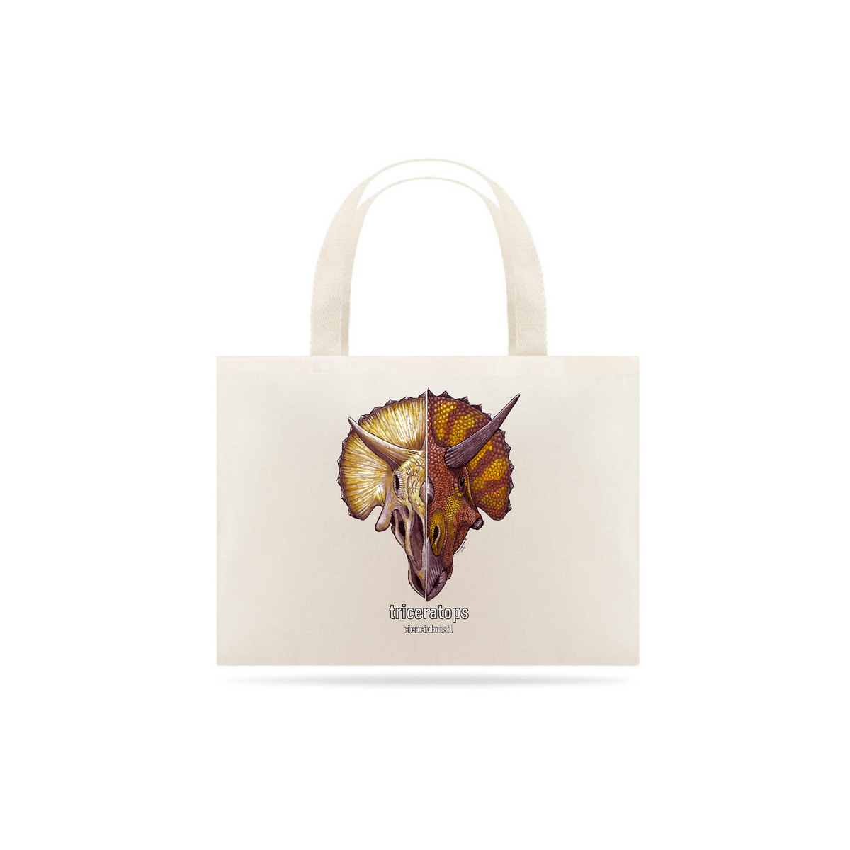 Nome do produto: eco bag caras triceratops