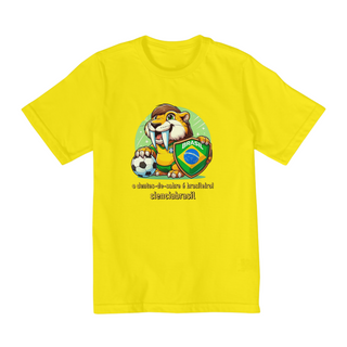 Nome do produtoT shirt quality infantil (10 a 14) Smilodon Brasil 2