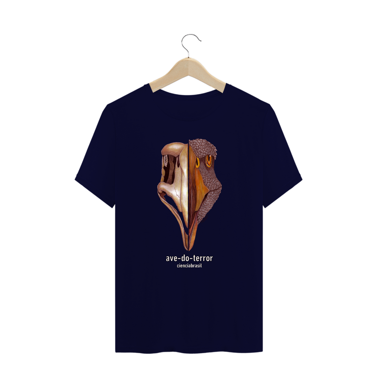 Nome do produto: T-Shirt Plus Size ave-do-terror