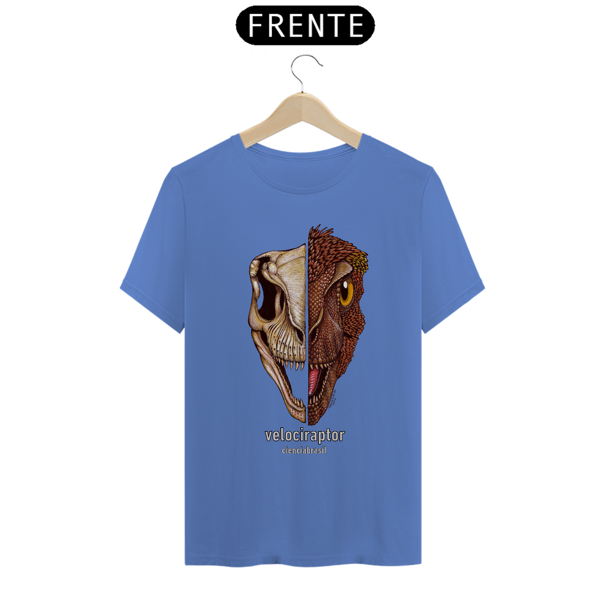 Nome do produto: T-Shirt Estonada caras Velociraptor