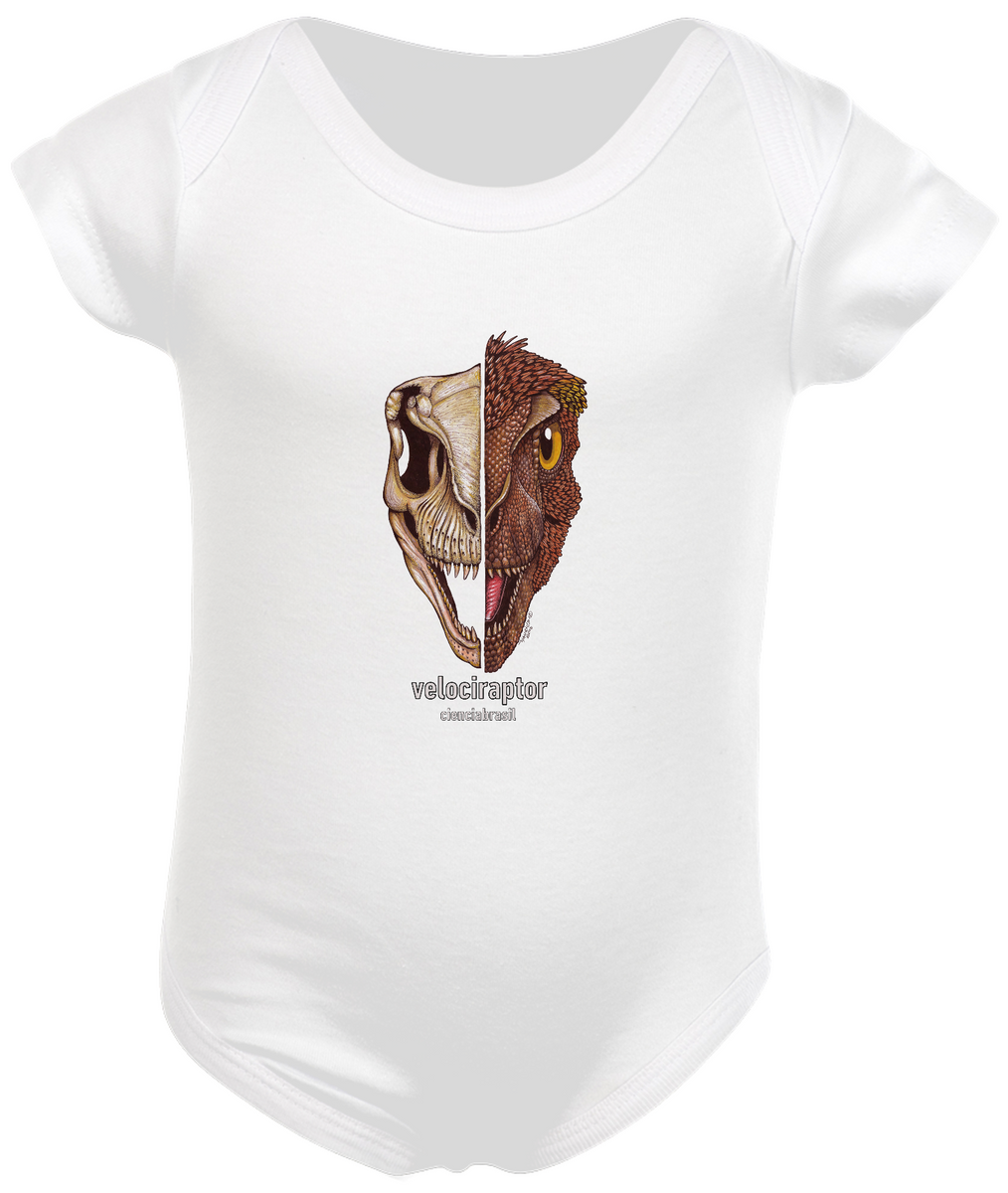 Nome do produto: Body Infantil caras Velociraptor