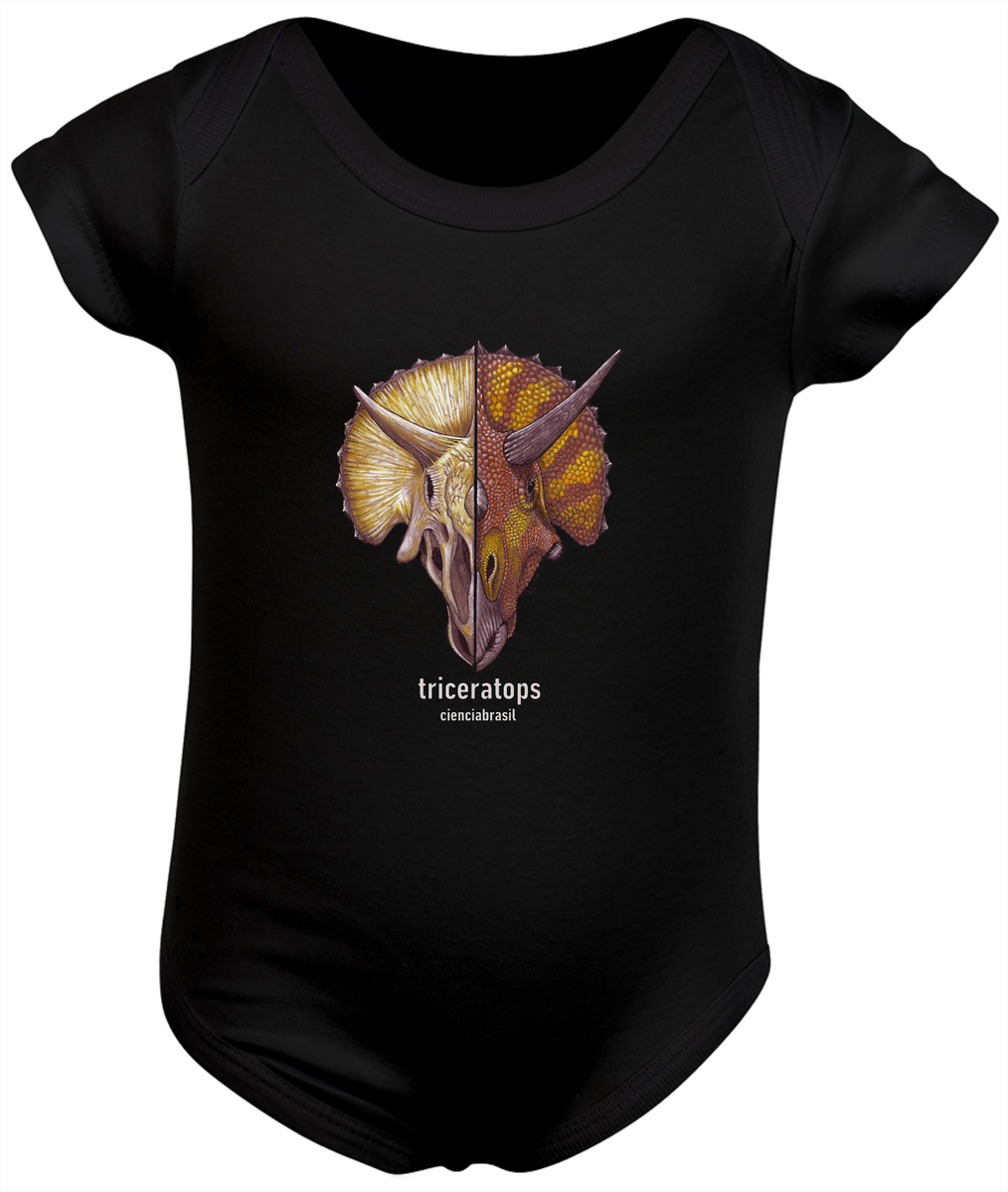 Nome do produto: Body Infantil caras Triceratops