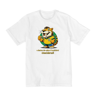 Nome do produtoT shirt quality infantil (10 a 14) Smilodon Brasil 1