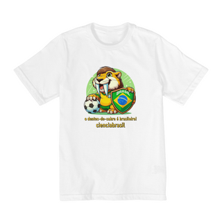 Nome do produtoT shirt quality infantil (10 a 14) Smilodon Brasil 2