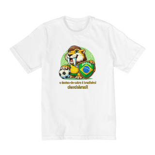 Nome do produtoT shirt quality infantil (2 a 8) Smilodon Brasil 2