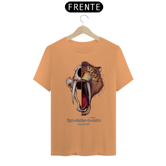 T-Shirt Estonada caras Tigre-dentes-de-sabre