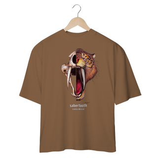 Nome do produtoT Shirt oversized tigre dentes-de-sabre