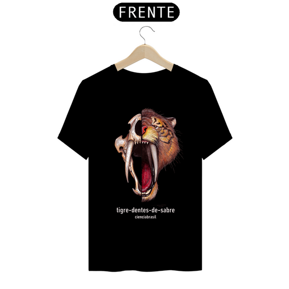 T-Shirt Prime caras Tigre-dentes-de-sabre